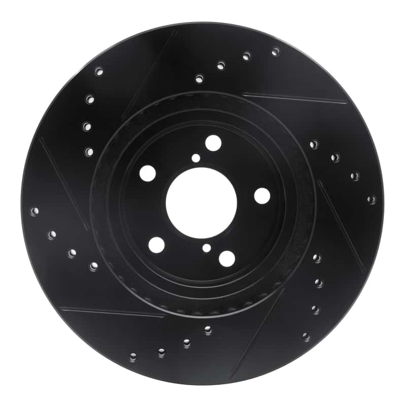R1 Concepts — R1 90-16 Saab 9-2X Front Right Drilled & Slotted Black Brake Rotor
R1 Brake Rotor Drill - view 5