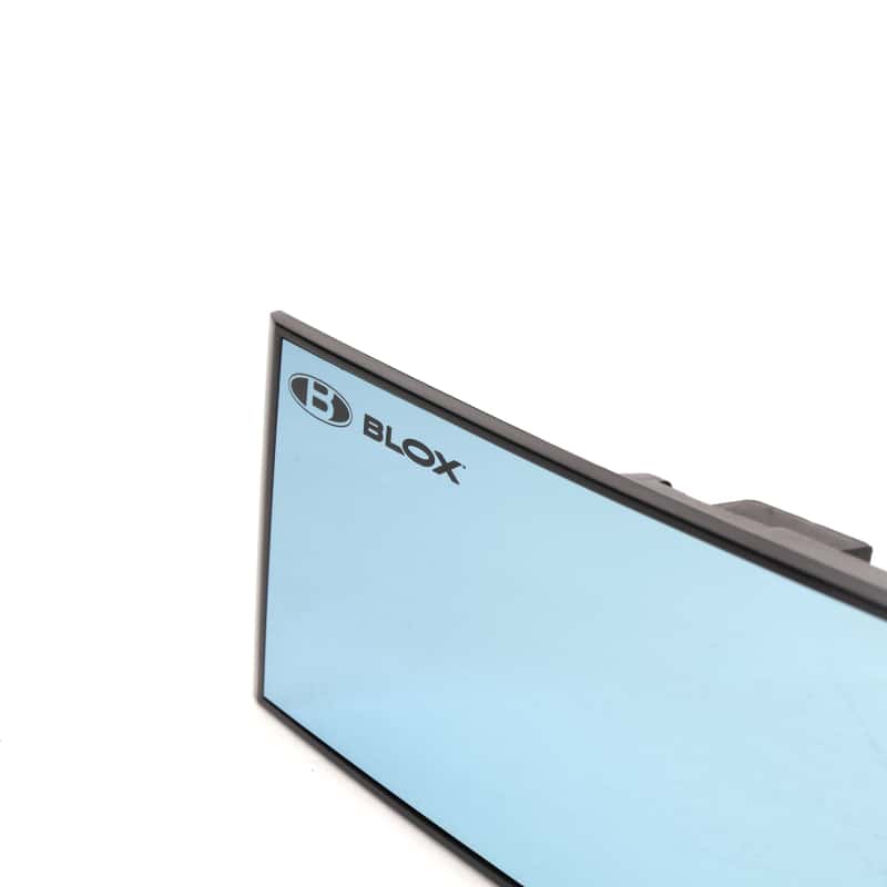 BLOX Racing — BLOX Racing 290mm Convex Mirror Black Frame Blue Tint - view 7