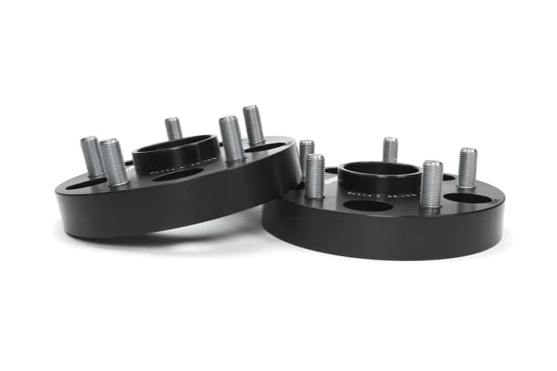 Perrin Performance — PERRIN Subaru 25mm Wheel Spacers 5x114.3 BP w/56mm Hub - Black - view 5