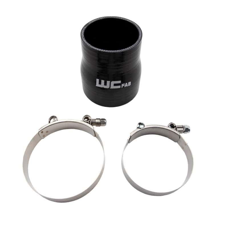 Wehrli — Wehrli 3in x 3.5in ID Straight Reducer x 4in Long Silicone Boot & Clamp Kit
3 to 3.5x4 Bt&Clamps - view 2