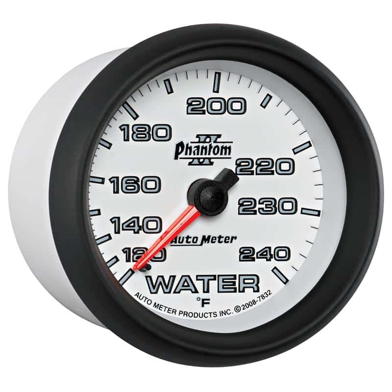 AutoMeter — Autometer Phantom II 2-5/8in 120-240 Degree F Mechanical Water Gauge
2-5/8" WATER TEMP, 1 - view 6