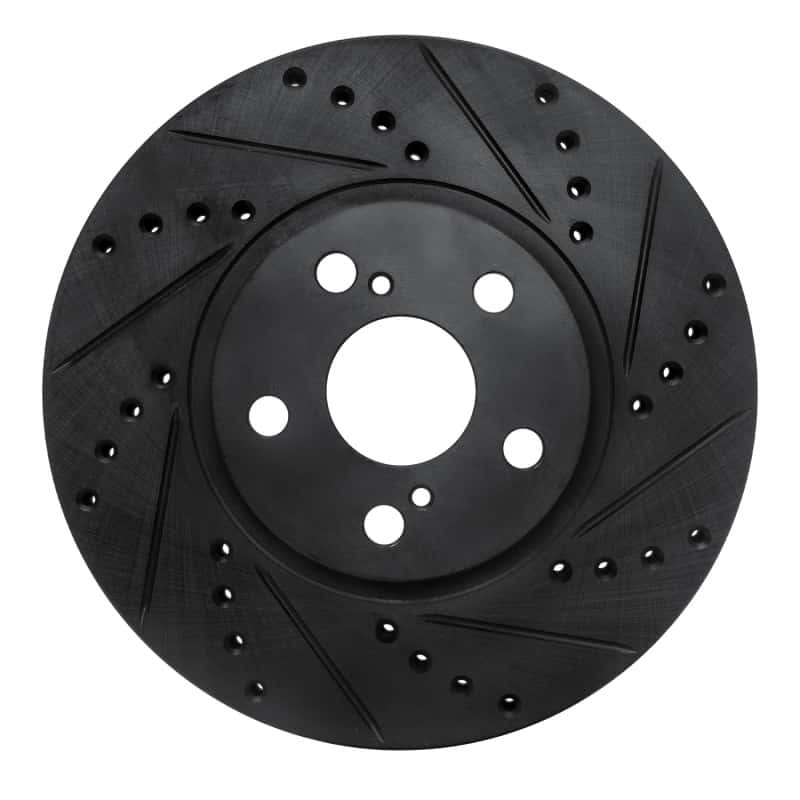 R1 Concepts — R1 00-10 Pontiac Vibe Front Right Drilled & Slotted Black Brake Rotor
R1 Brake Rotor Drill - view 1