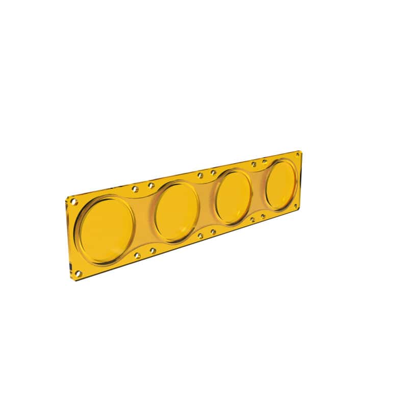 KC HiLiTES — KC HiLiTES FLEX ERA LED Performance Yellow Spot Beam Lens for Light Bars - view 11