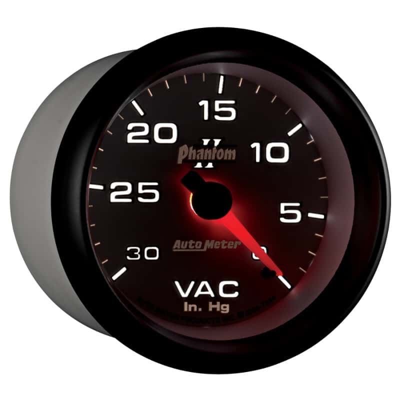 AutoMeter — AutoMeter Gauge Vacuum 2-5/8in. 30Inhg Mechanical Phantom II
2-5/8" VACUUM, 30 IN - view 11