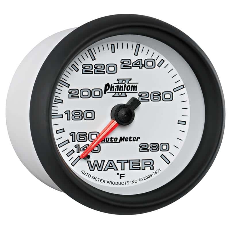AutoMeter — Autometer Phantom II 2-5/8in 140-280 Degree F Mechanical Water Gauge
2-5/8" WATER TEMP, 1 - view 6