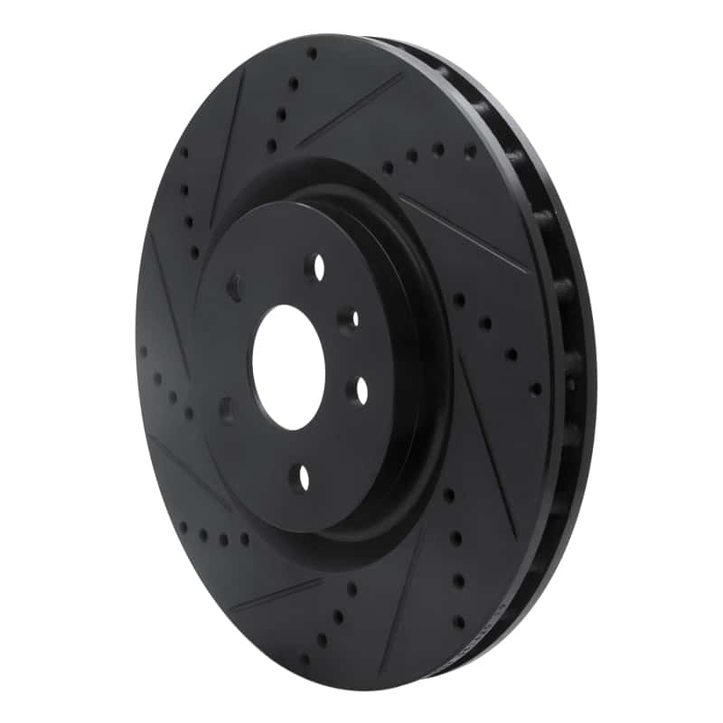 R1 Concepts — R1 09-17 Buick Regal Front Left Drilled & Slotted Black Brake Rotor
R1 Brake Rotor Drill - view 2
