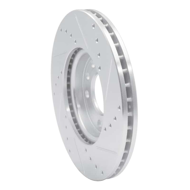 R1 Concepts — R1 03-11 Cadillac BLS (Mexico) Front Left Drilled & Slotted Silver Brake Rotor
R1 Brake Rotor Drill - view 4