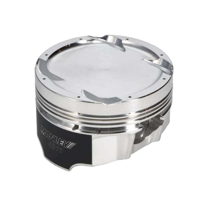 Manley Performance — Manley 08+ Mitsubishi 4B11T 86.5mm (+.5mm) -11cc Dome 9.0:1 CR Turbo Tuff Series Piston Set w/ Rings
Piston Set - view 3