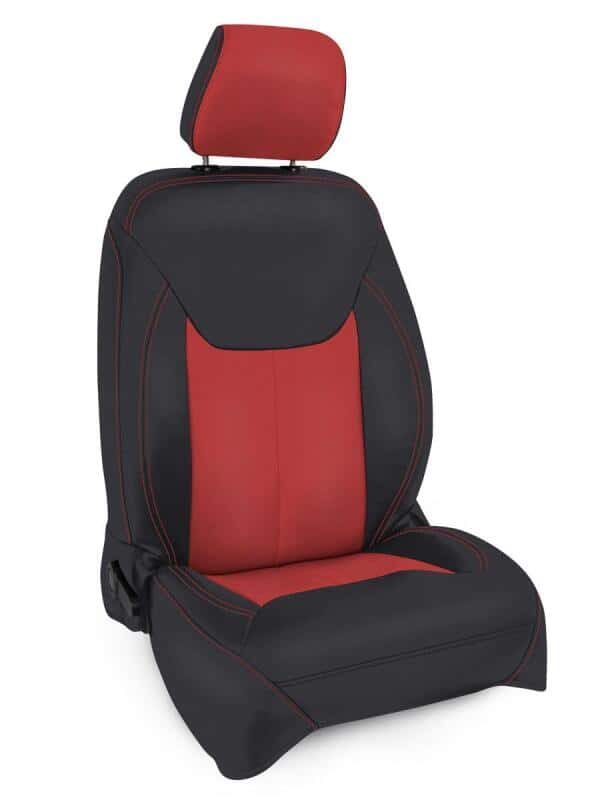 PRP Seats — PRP 13-18 Jeep Wrangler JK Front Seat Covers/2 door or 4 door (Pair) - Black/Red
Seat Covers - view 2