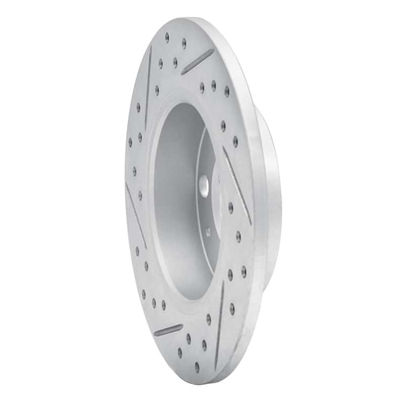 R1 Concepts — R1 98-24 Audi Tt Rear Right Drilled & Slotted Geo-Carbon Rotor - view 4