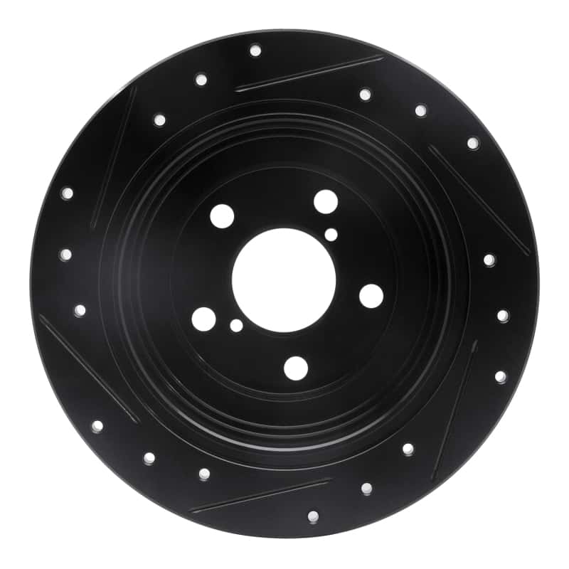 R1 Concepts — R1 90-08 Saab 9-2X Rear Right Drilled & Slotted Black Brake Rotor
R1 Brake Rotor Drill - view 5