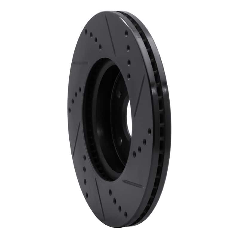 R1 Concepts — R1 13-25 Honda Civic Sedan Front Left Drilled & Slotted Black Brake Rotor
R1 Brake Rotor Drill - view 4