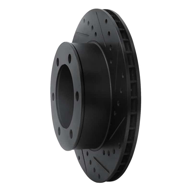 R1 Concepts — R1 95-04 Toyota 4Runner Front Right Drilled & Slotted Black Brake Rotor
R1 Brake Rotor Drill - view 2