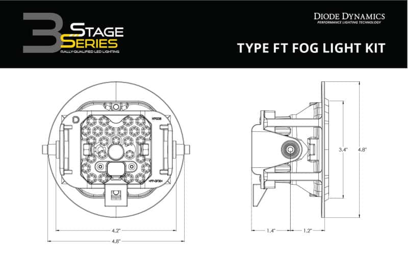 Diode Dynamics — Diode Dynamics SS3 Max Type FT Kit ABL - Yellow SAE Fog - view 11