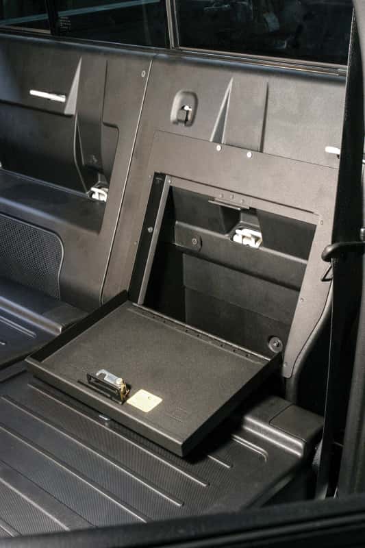 Tuffy Products — Tuffy 05-23 Toyota Tacoma Behind Seat Cubby Cover W/ Combo Lock
Cubby Cover - view 6