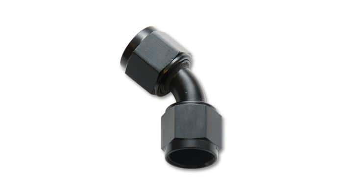 Vibrant — Vibrant -8AN X -8AN Female Flare Swivel 45 Deg Fitting ( AN To AN ) -Anodized Black Only
8AN45DegFMUnionAdptr
-8ANFemale45DegUnion
AN Fitting - view 4