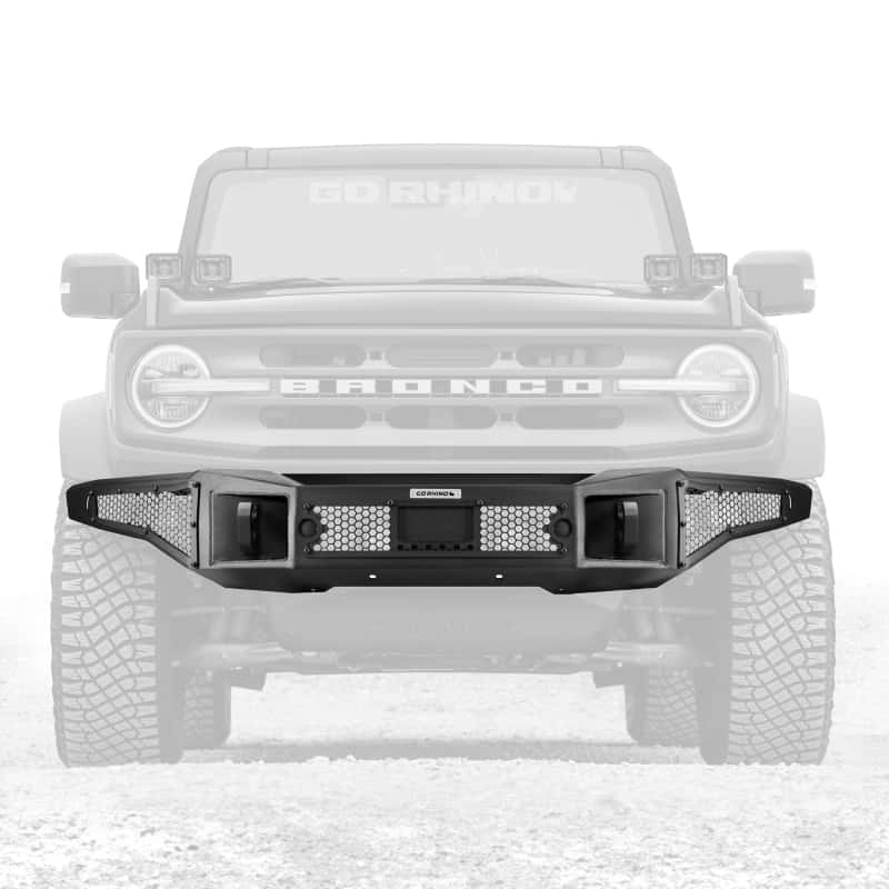 Go Rhino — Go Rhino 21-24 Ford Bronco (2 and 4 Door) Rockline Full Width Bumper
Rockline Bumper (F) - view 1