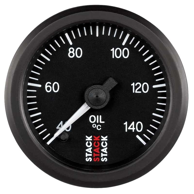 AutoMeter — Autometer Stack 52mm 40-140 Deg C 1/8in NPTF Male Pro Stepper Motor Oil Temp Gauge - Black
Ga OT ProStpr B 140C - view 1