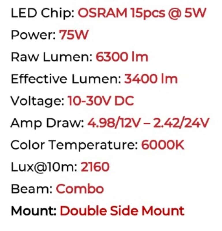 Go Rhino — Go Rhino Xplor Blackout Combo Series Sgl Row LED Light Bar w/Amber (Side/Track Mount) 20.5in. - Blk
BLKOUT - 20"LightBar - view 5
