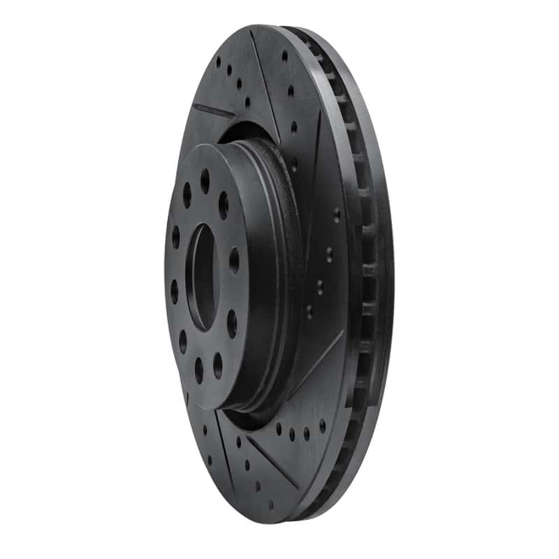 R1 Concepts — R1 2002-2018 Dodge Sprinter 2500 Rear Right Drilled & Slotted Black Brake Rotor
R1 Brake Rotor Drill - view 2