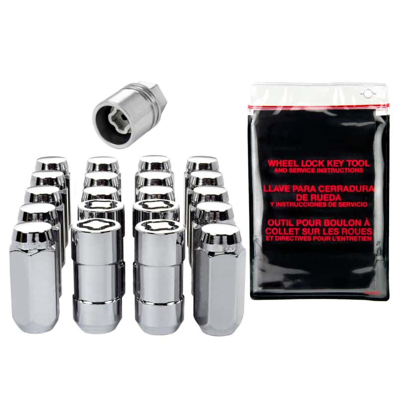 McGard — McGard 5 Lug Hex Install Kit w/Locks (Cone Seat Nut) M12X1.75 / 13/16 Hex / 1.815in. L - Chrome - view 5