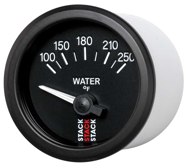 AutoMeter — Autometer Stack 52mm 100-250 Deg F 1/8in NPTF Electric Water Temp Gauge - Black
Ga WTmp Elec Bk 250F - view 2