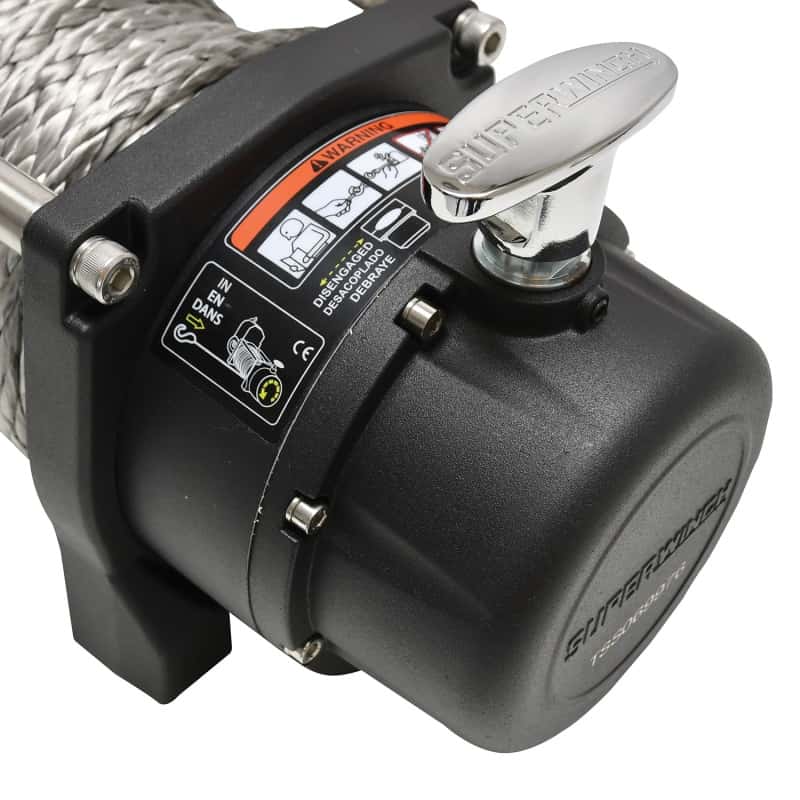 Superwinch — Superwinch 9500 LBS 12V DC 3/8in x 80ft Synthetic Rope Tiger Shark 9500 Winch
Winch - view 7