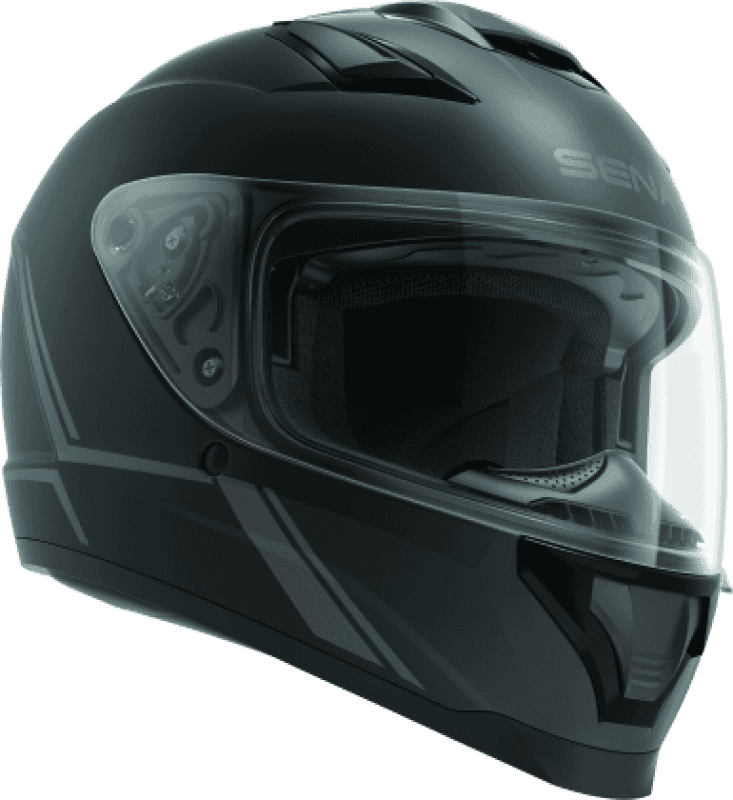 Sena Technologies — Sena Technologies Stryker Bluetooth Helmet w/ Mesh Intercom Matte Black - Medium - view 3