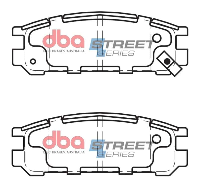 DBA — DBA 93-98 Subaru Impreza (w/ABS Excl Outback) Rear Street Series Brake Pads
Brake Pad - view 2