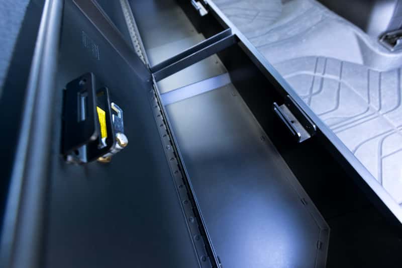 Tuffy Products — Tuffy 2019+ Chevrolet Silverado Underseat Lockbox w/ Keyed Lock
Lockbox - view 14
