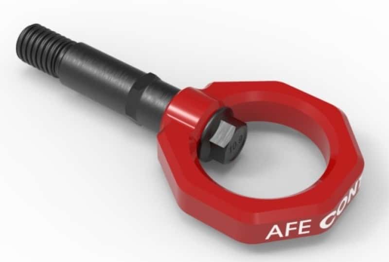 aFe — aFe Control Rear Tow Hook Red 20-21 Toyota GR Supra (A90)
Rear Tow Hook - view 2