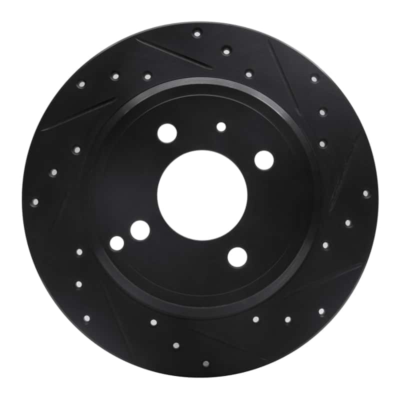 R1 Concepts — R1 93-95 Volvo 850 Rear Right Drilled & Slotted Black Brake Rotor
R1 Brake Rotor Drill - view 1