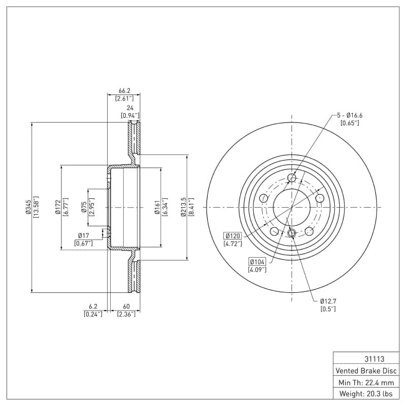 DFC — DFC 12-20 BMW 230i Rear GeoSPEC Coated Rotor
DFC Brake Rotor - view 6