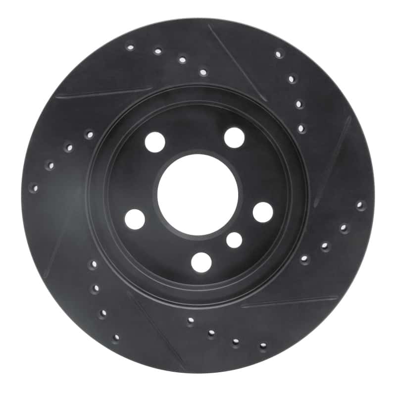 R1 Concepts — R1 14-21 BMW i3 Front Left Drilled & Slotted Black Brake Rotor
R1 Brake Rotor Drill - view 5