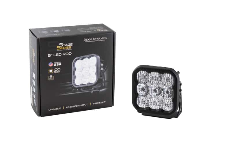 Diode Dynamics — Diode Dynamics SS5 LED Pod Sport - White Spot (Single) - view 5