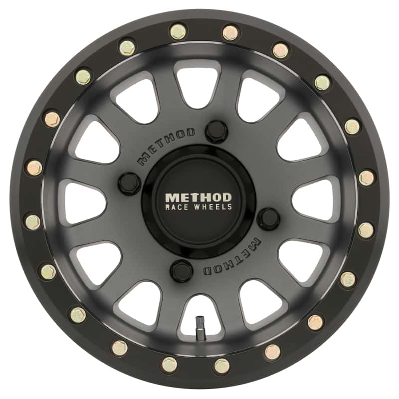 Method Wheels — Method MR401 UTV Beadlock 15x7 / 4+3/13mm Offset / 4x156 / 132mm CB Titanium Wheel- Matte Black Ring - view 2
