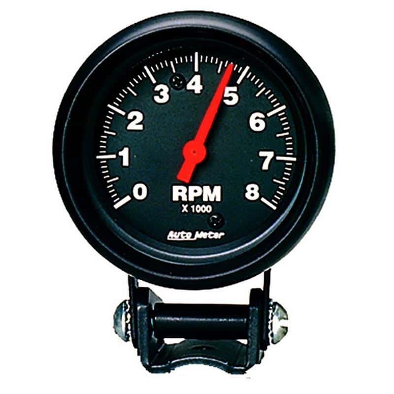 AutoMeter — Autometer Black 2-5/8 inch 8000 rpm Tachometer Mini Tach Gauge
2.6" TACH 8KRPM Z - view 2