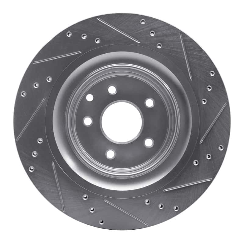 R1 Concepts — R1 09-20 Nissan 370Z Rear Left Drilled & Slotted Silver Brake Rotor
R1 Brake Rotor Drill - view 5