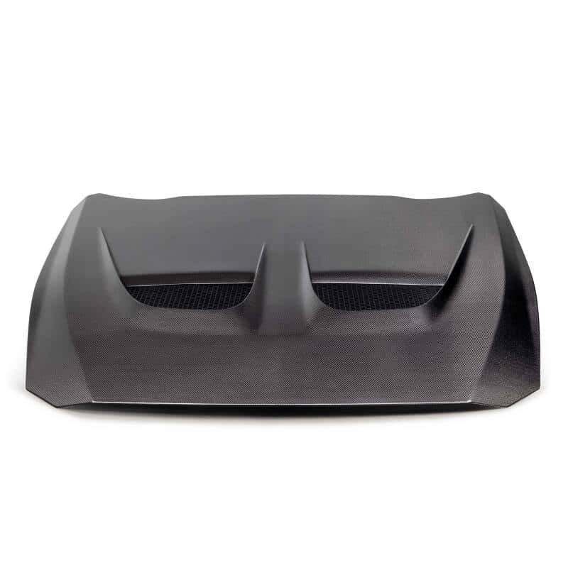 Anderson Composites — Anderson Composites 2024 Ford Mustang Type-GTD Double Sided Carbon Fiber Hood - view 3