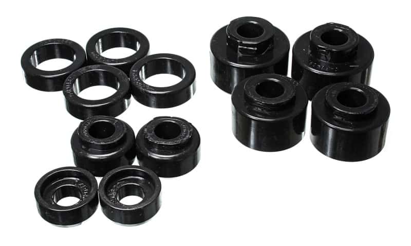 Energy Suspension — Energy Suspension 2005-07 Ford F-250/F-350 SD 2/4WD Reg Cab Body Mount Set - Black
BodyMntBshKt - view 1