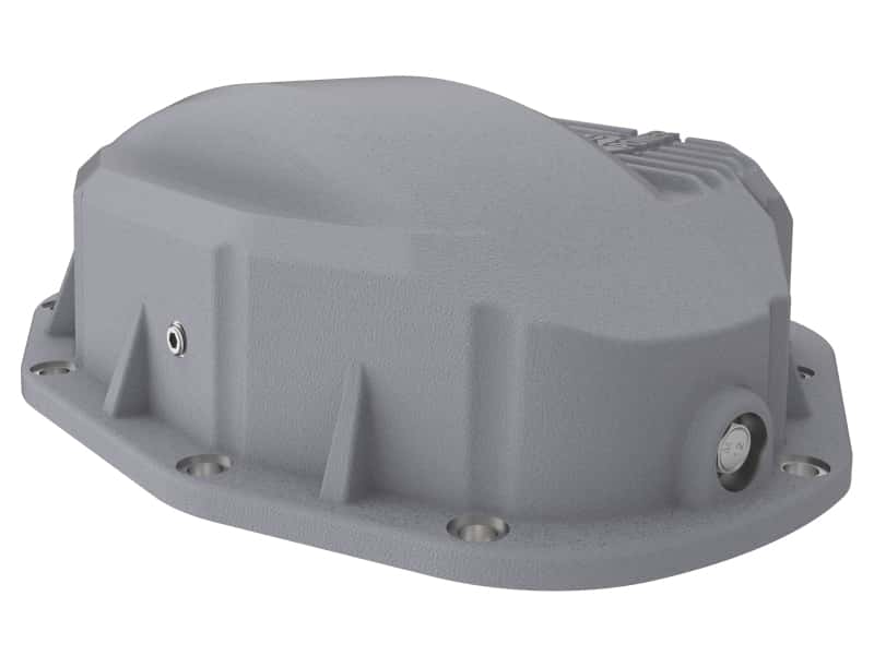 aFe — aFe Rear Differential Cover (Raw; Street Series); Dodge Diesel Trucks 94-02 L6-5.9L (td)
Differential Cover - view 4