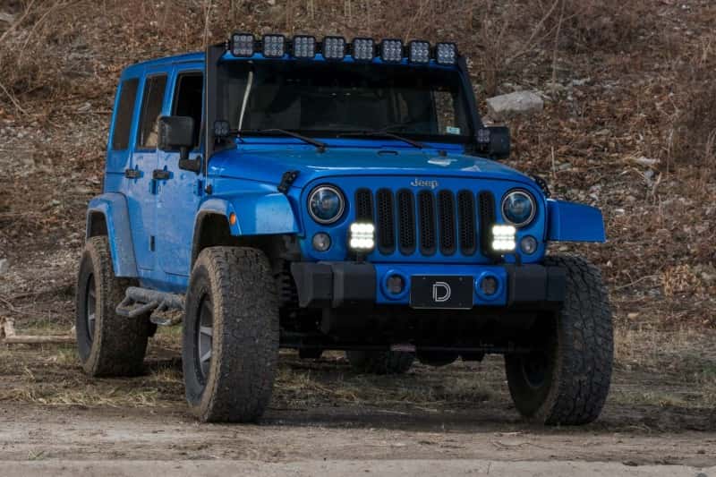 Diode Dynamics — Diode Dynamics Jeep JK SS5 CrossLink Bumper Lightbar Kit Pro Driving - view 3