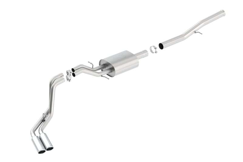 Borla — Borla 14 Silv/Sierra 1500 EC Std/CC Short 143.5in WB ATAK Dual Rolled Side Exit Cat-Back Exhaust
Cat-Back System
ExhstSysKt - view 4