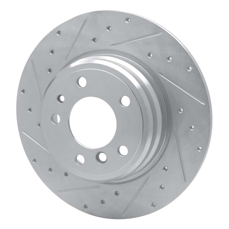R1 Concepts — R1 91-01 BMW 850CSI Rear Left Drilled & Slotted Silver Brake Rotor
R1 Brake Rotor Drill - view 2