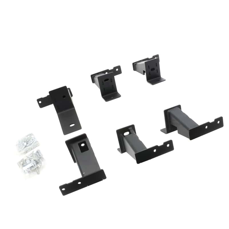 Go Rhino — Go Rhino 16-23 Toyota Tacoma DC 4dr Brackets for Dominator Xtreme Frame Slider - Tex. Blk
Dominator Brackets - view 1