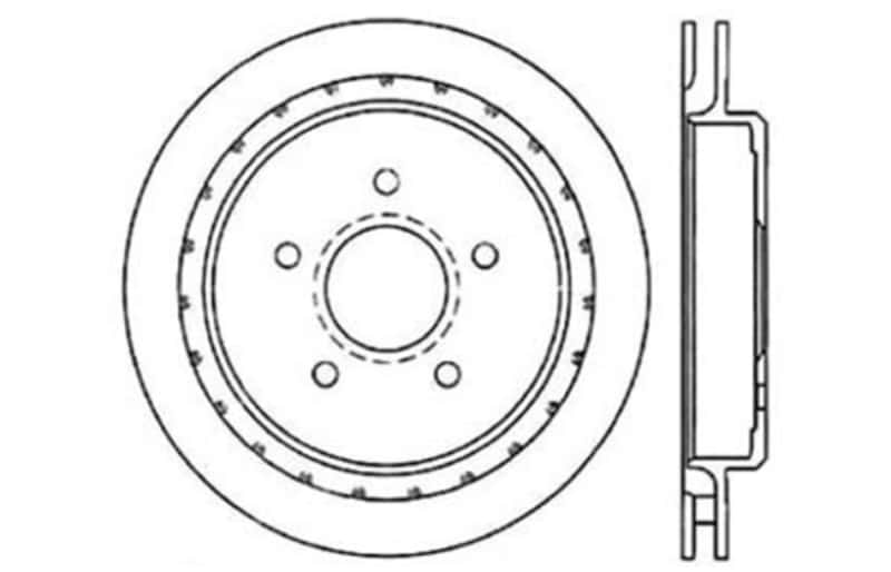 Stoptech — StopTech 97-10 Chevy Corvette Slotted & Drilled Rear Right Rotor
Slot/Drill Rotor - view 4