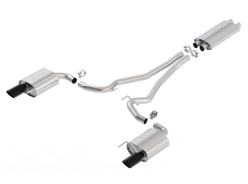 Borla — Borla 15-17 Ford Mustang GT 5.0L AT/MT Cat-Back Exhaust
Cat-Back System - view 2