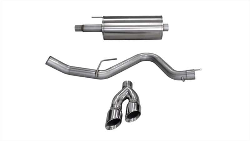 CORSA Performance — Corsa 15-20 Ford F-150 5.0L V8 (Super Crew Cab) Polished Sport Single Side Dual 4in Tips CB Exhaust
Exhaust - view 1