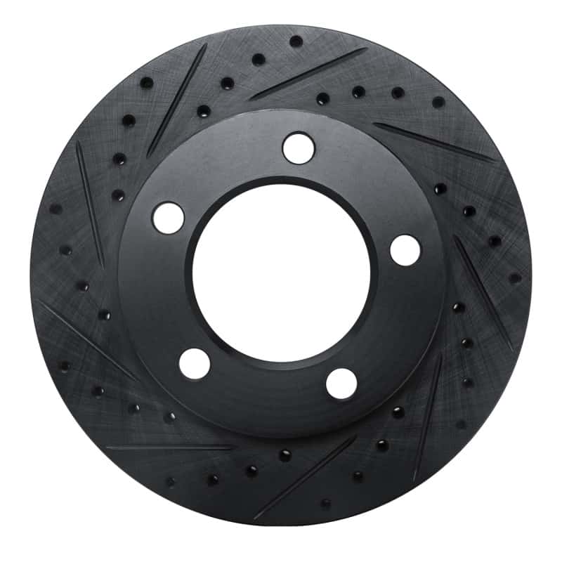 R1 Concepts — R1 94-96 Ford F-150 4WD Front Left Drilled & Slotted Black Brake Rotor
R1 Brake Rotor Drill - view 1