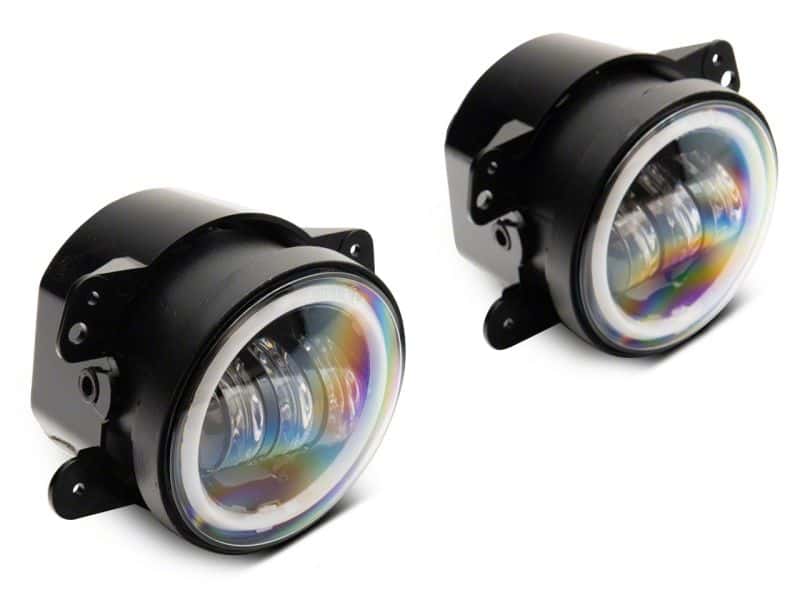 Raxiom — Raxiom 07-18 Jeep Wrangler JK Axial Series Halo LED Fog Lights- Amber
Lights - view 2